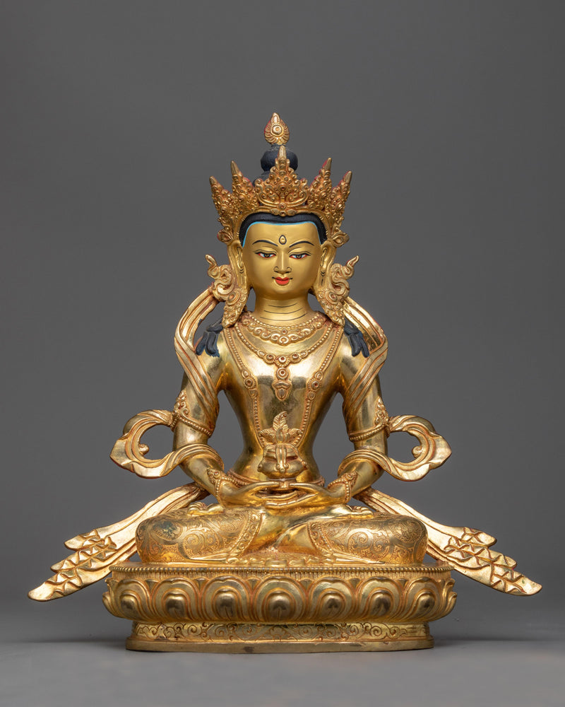 copper amitayus-sculpture