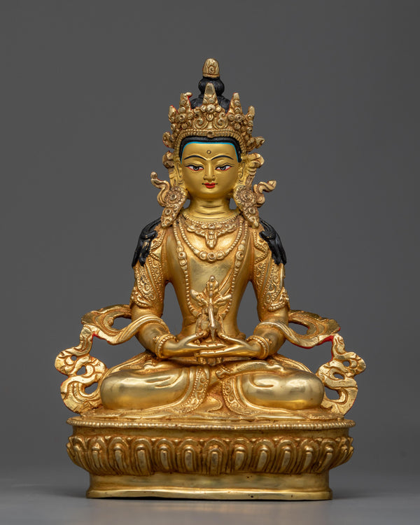 vajrayana buddhism rituals with amitayus Statue