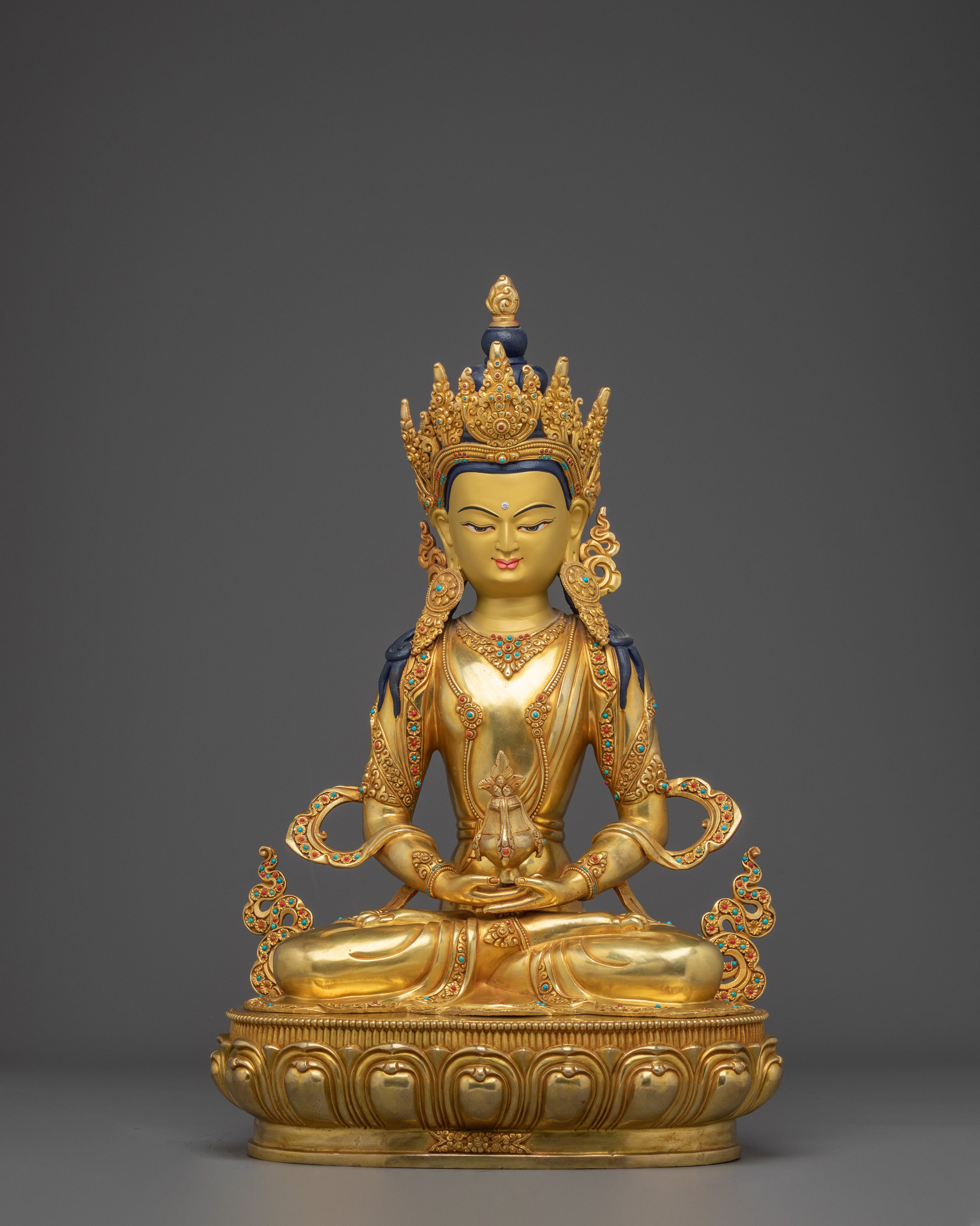 Amitayus Copper Statue: The Buddha of Boundless Life