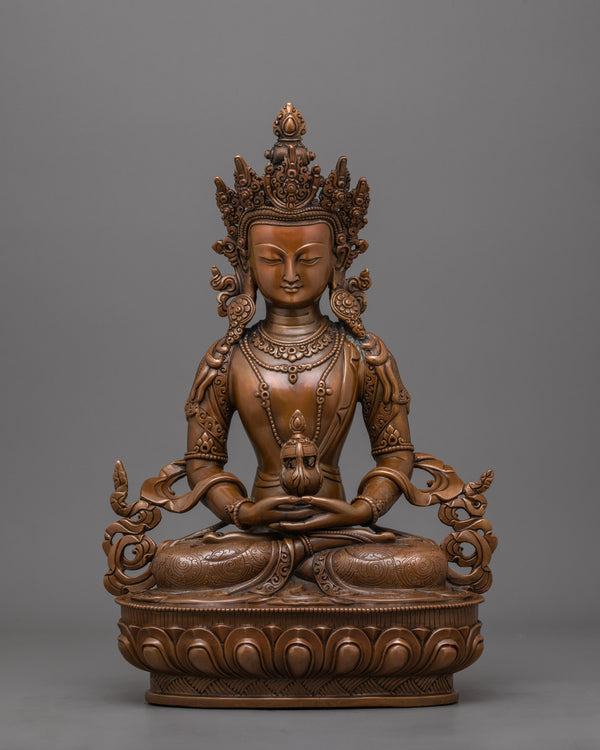 Serene Amitayus Buddha of Longevity Statue