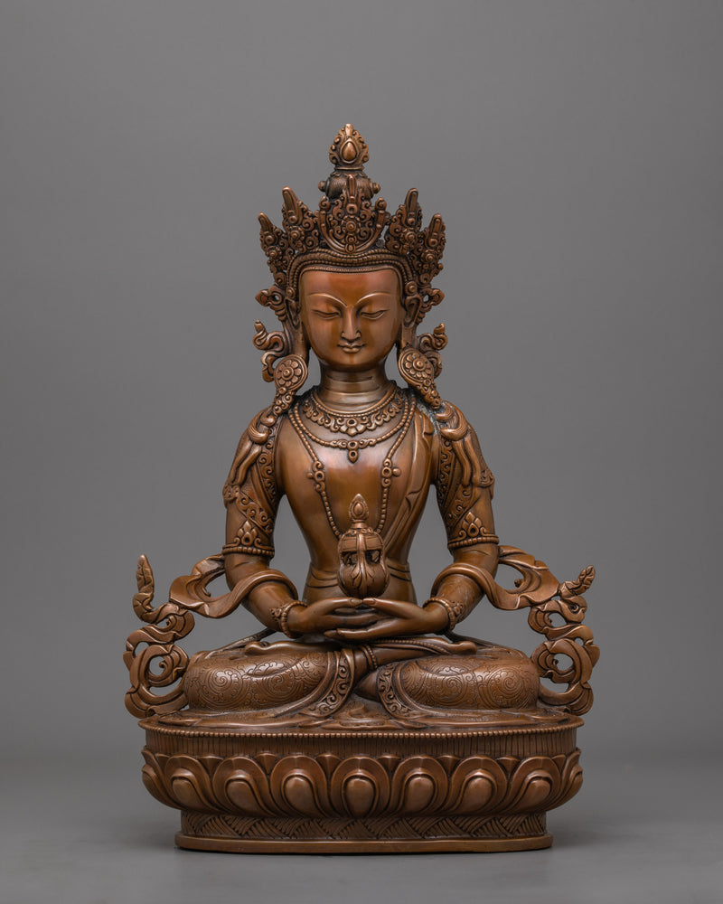 Serene Amitayus Buddha of Longevity Statue