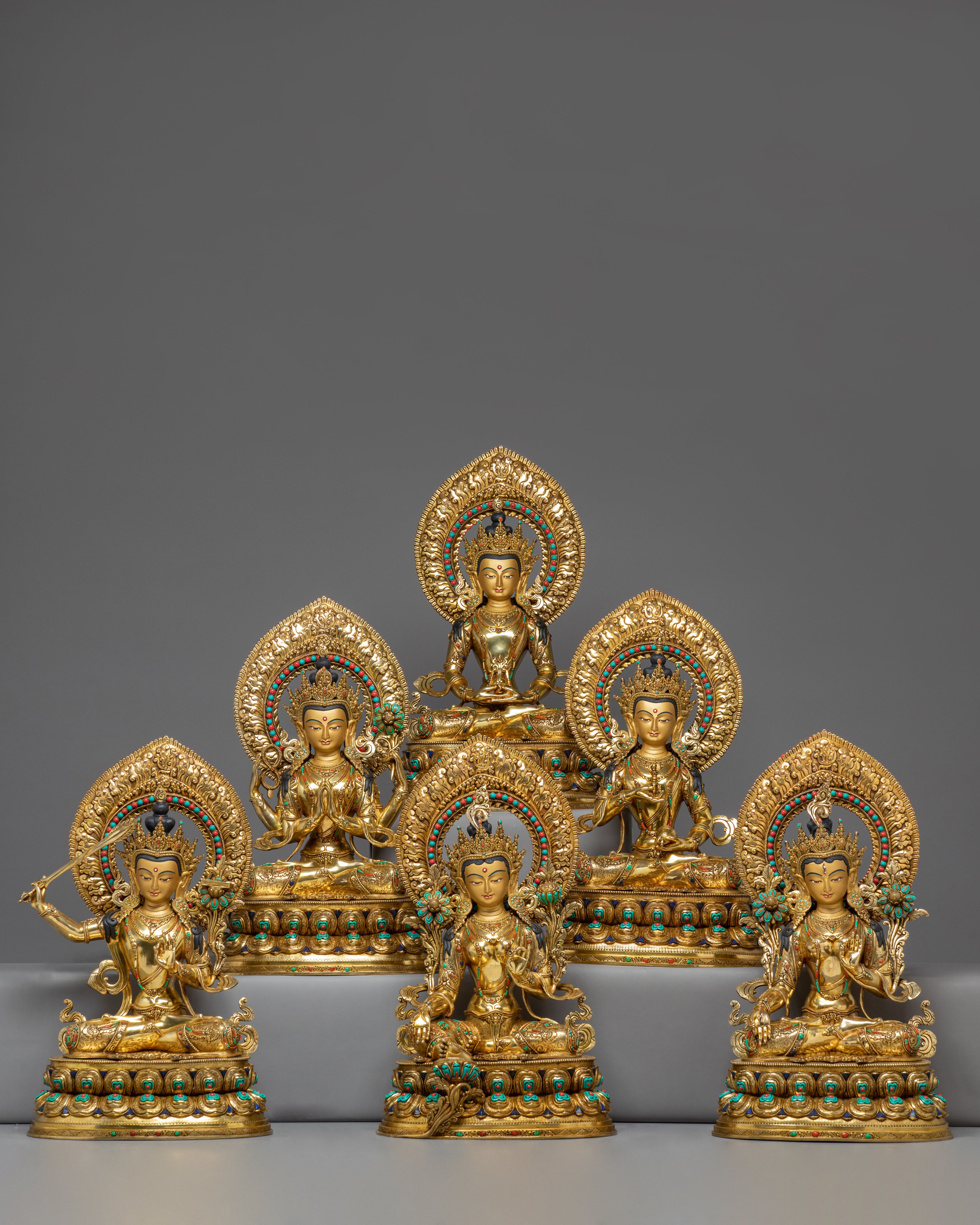 gold-gilded-bodhisattva-set