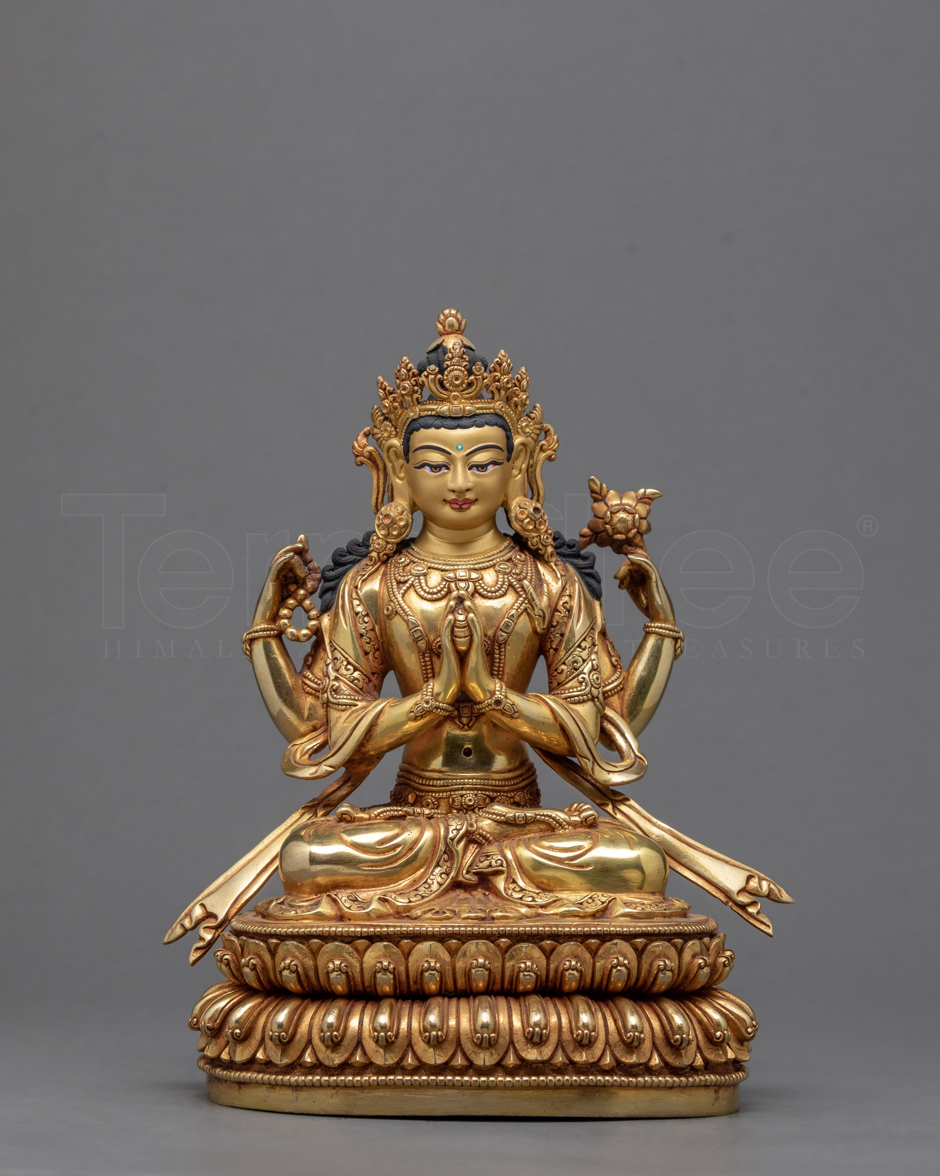 Chenrezig Statue | Avalokiteshvara The Compassionate Bodhisattva | Tibetan Scutpture