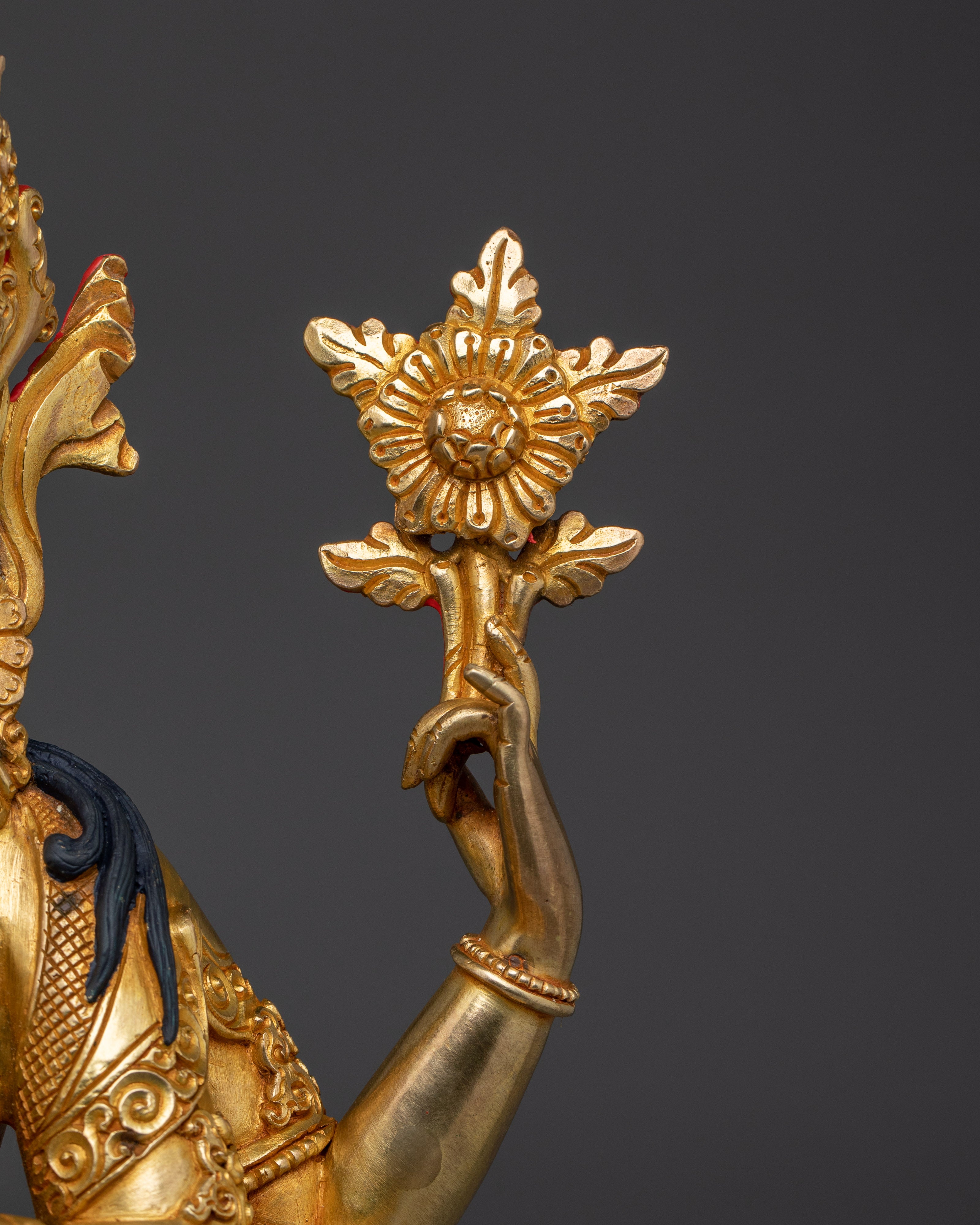 Chenrezig Tibetan Buddhist Deity Sculpture | Emblem of Divine Compassion