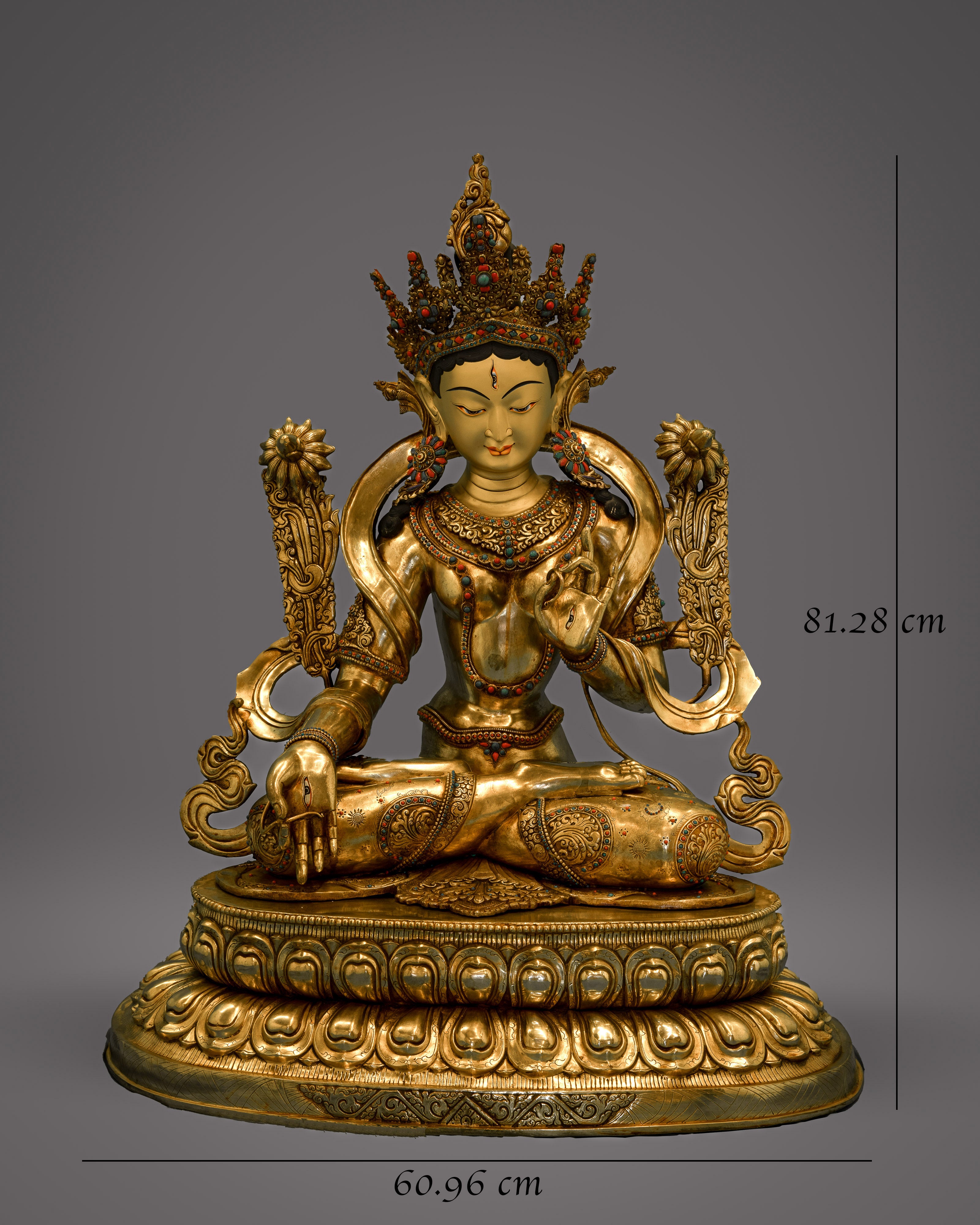 Elegant White Tara Figure | Embrace Divine Beauty and Compassion