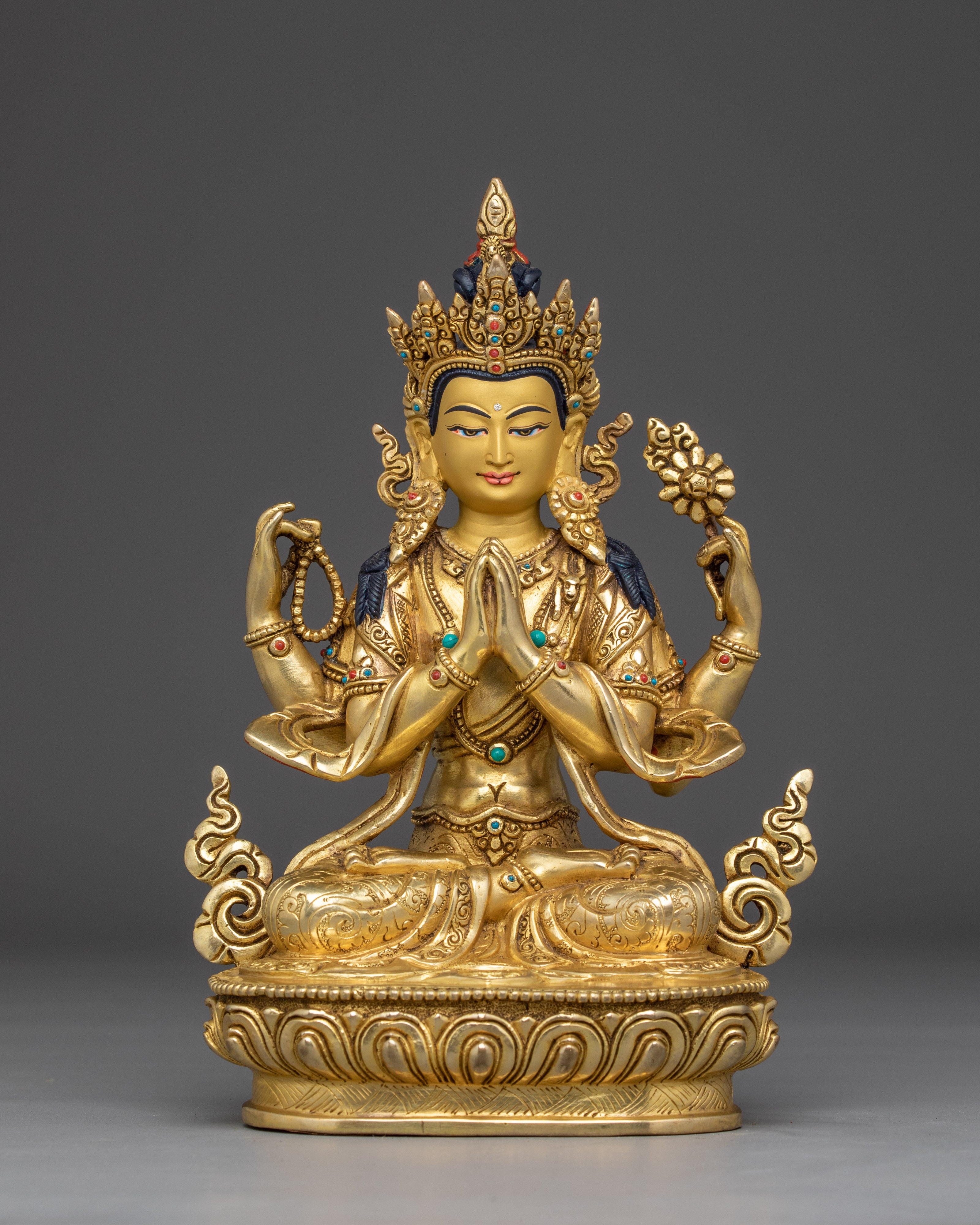 Himalayan Four-Armed Chenrezig Statue