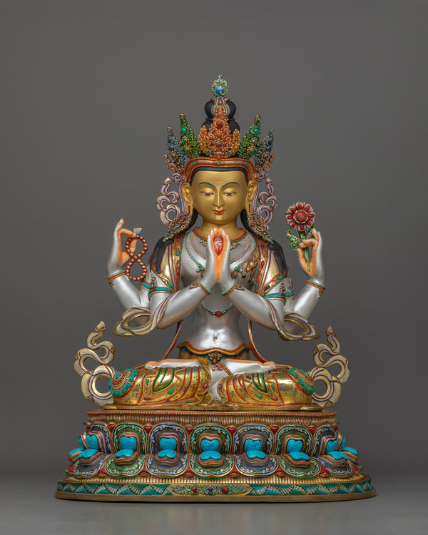 Handcrafted Figurine of chenresig