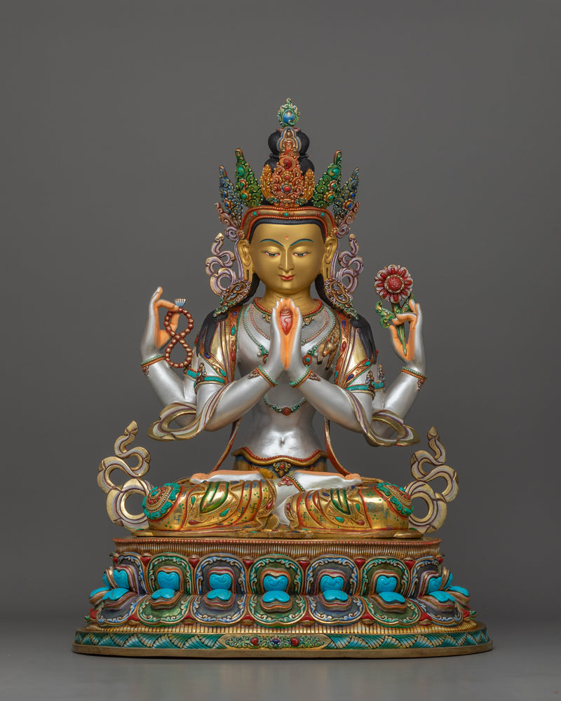 Handcrafted Figurine of chenresig