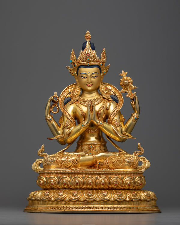 chenrezig-buddhist-copper-sculpture