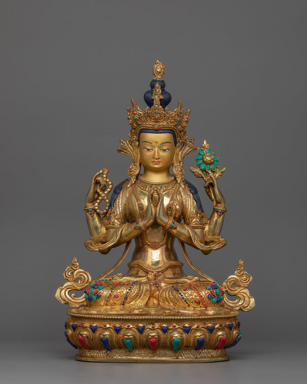 handmade-statue-of-chenrezig
