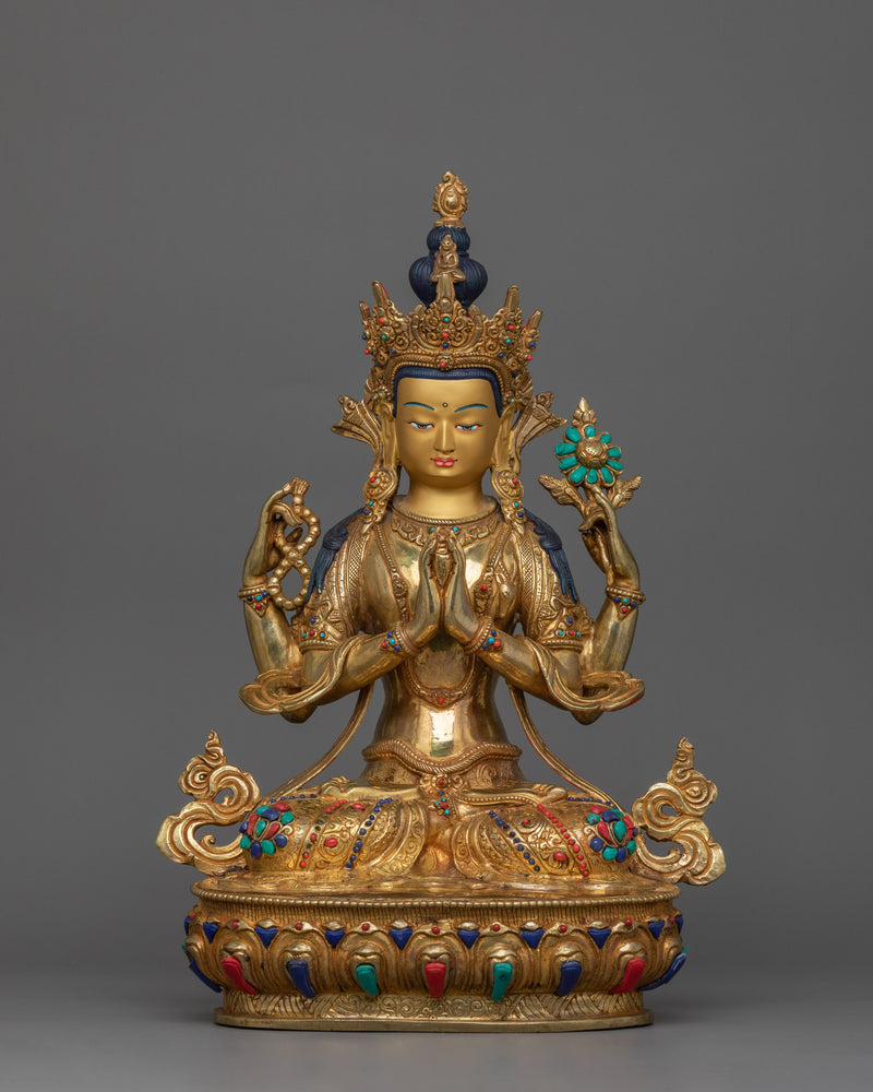 handmade-statue-of-chenrezig