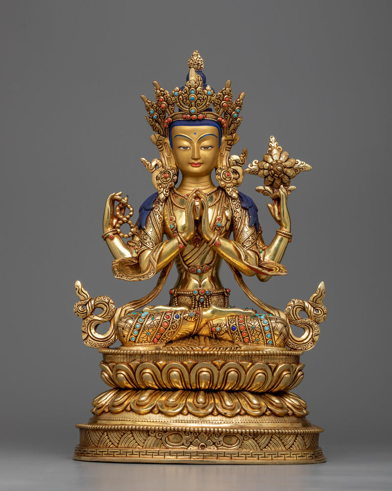 4-armed-bodhisattva-chenrezig-statue
