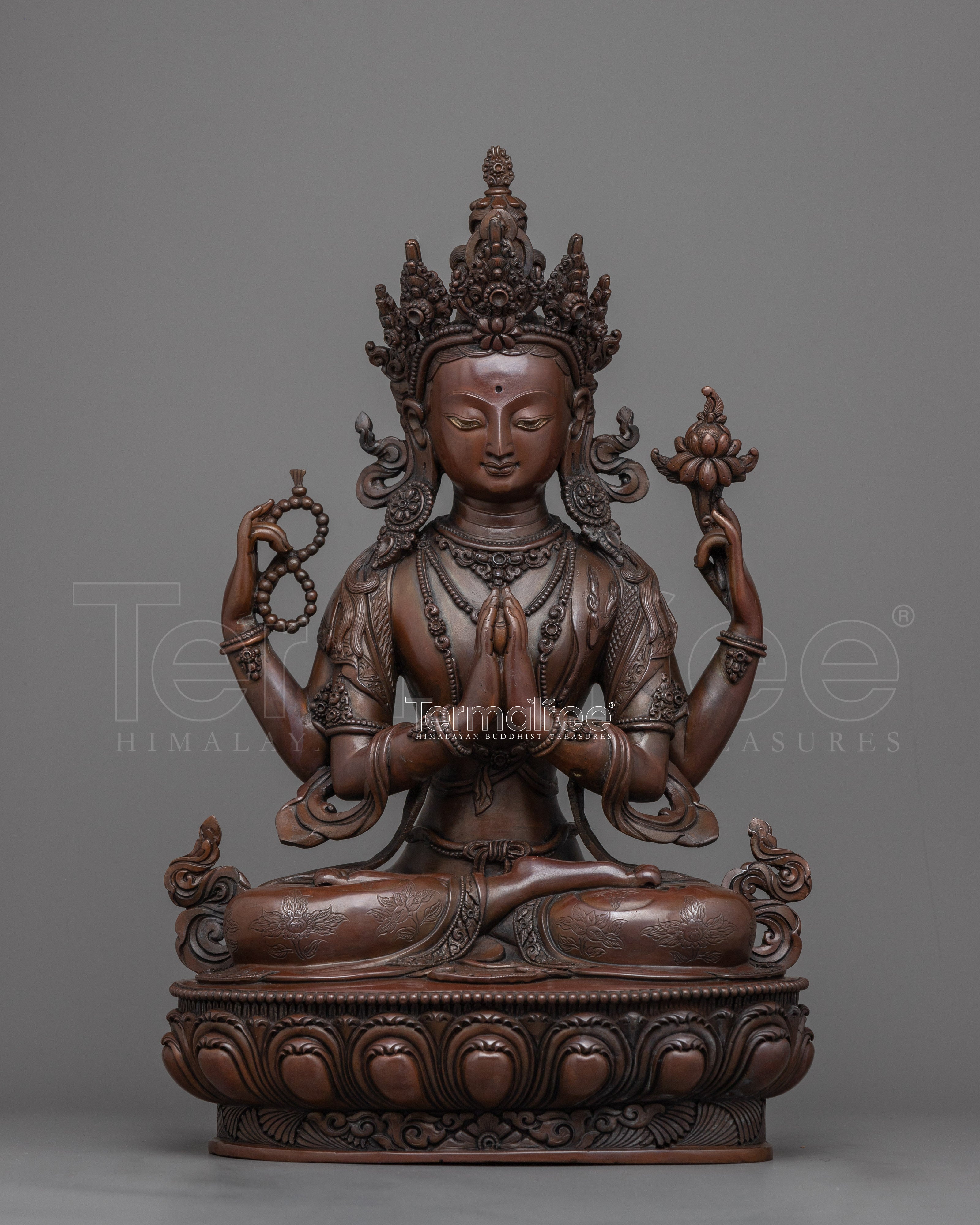 Divine Chenrezig Meditation Statue | A Beacon of Compassion & Harmony