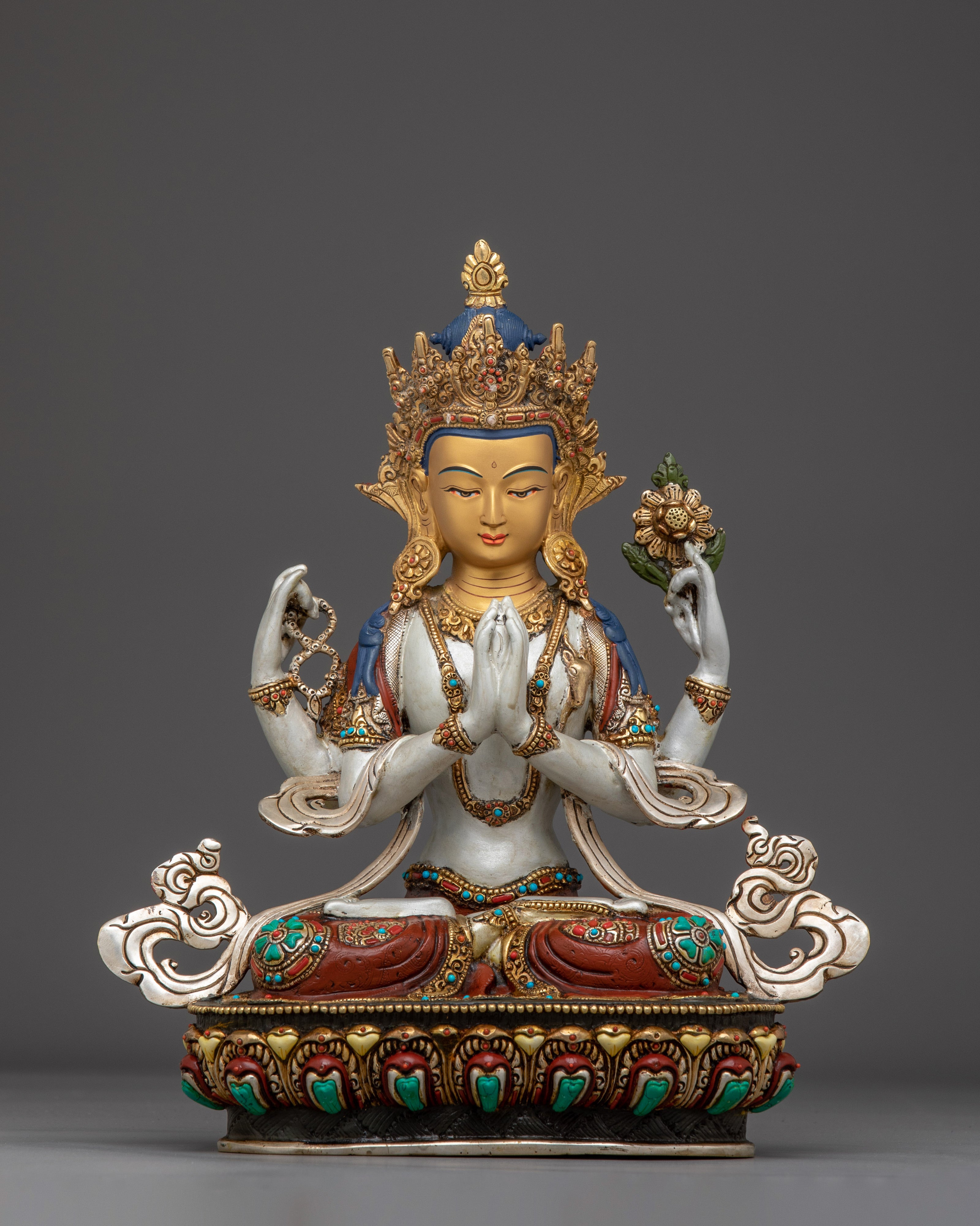 Colorful Chenrezig Statue 
