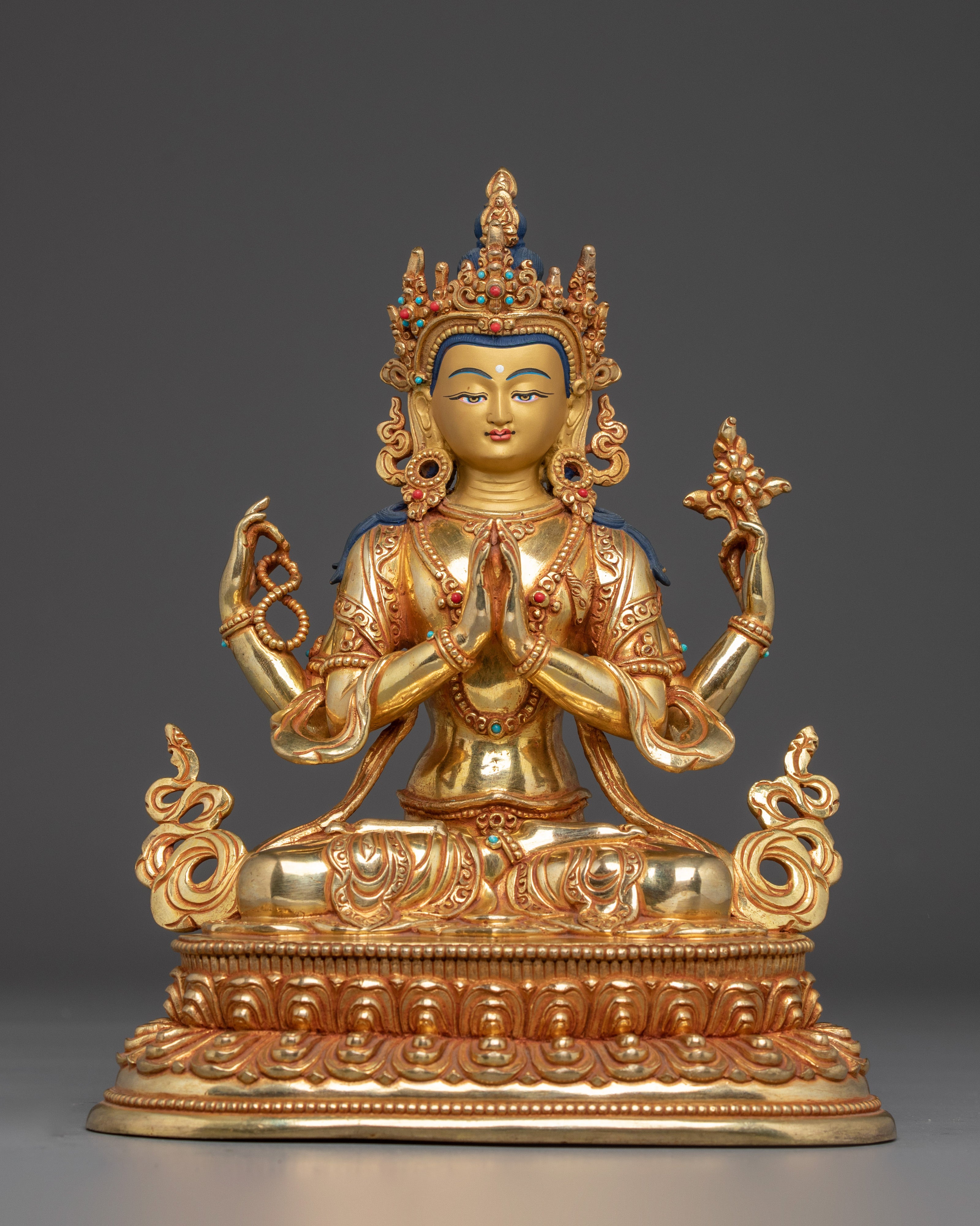 Chenrezig Statue: Buddhist Compassion Bodhisattva 