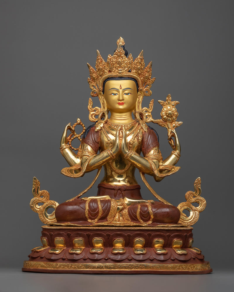 4-armed-chenrezig-sadhana-sculpture