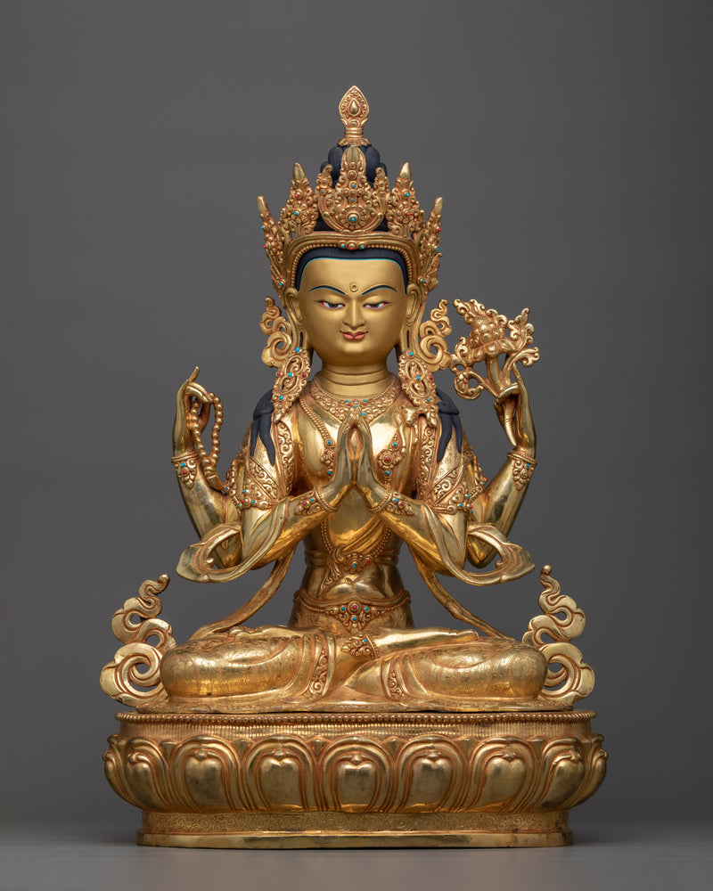 Chenrezig Compassionate Bodhisattva Statue 
