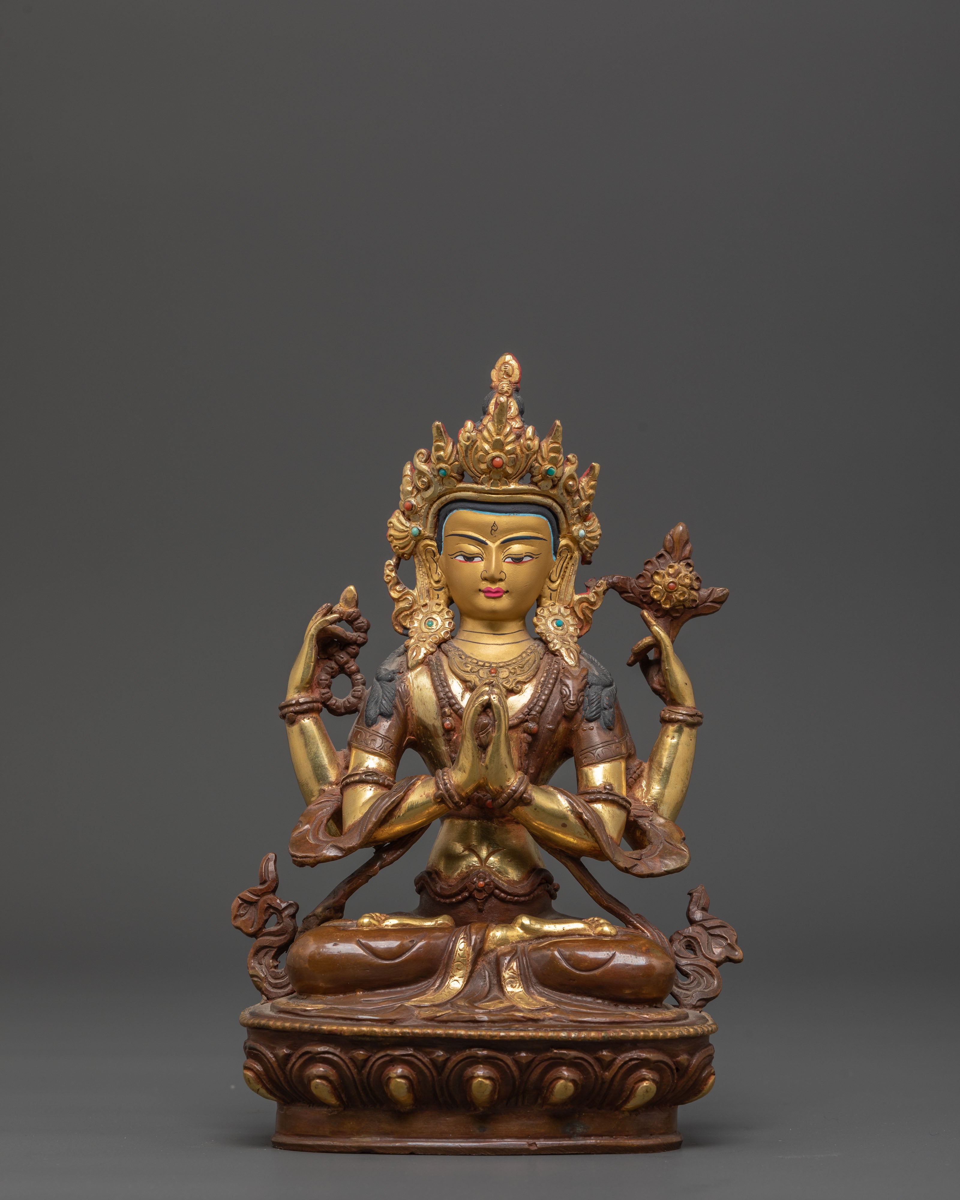 8.8 Inch Chenrezig Bodhisattva Statue