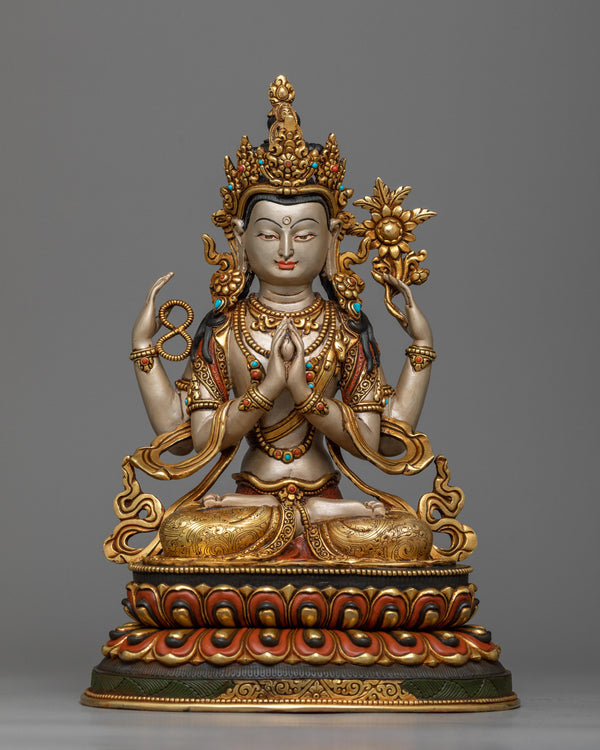 four-armed-avalokiteshvara-statue