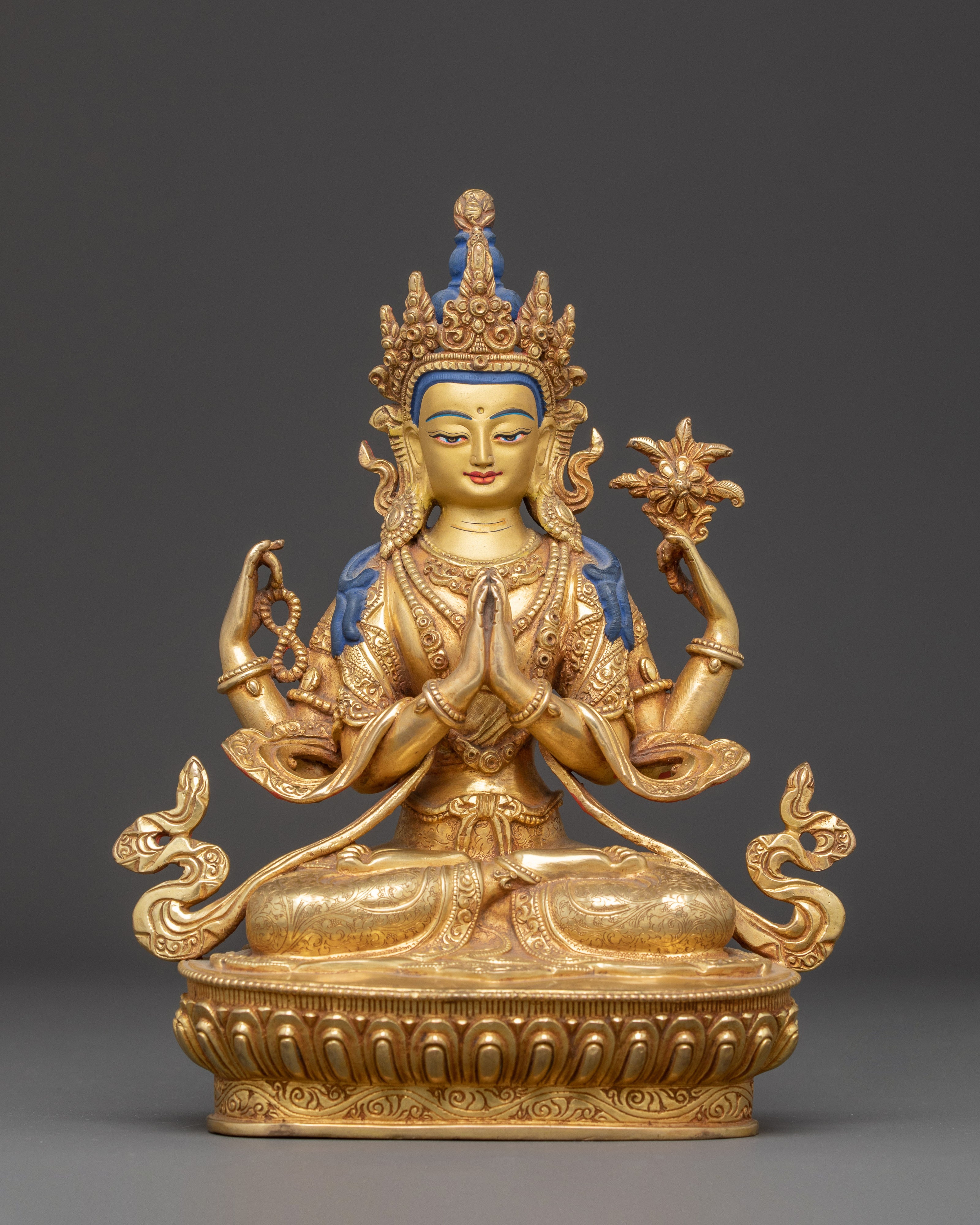 8.7 Inch Chenrezig Statue 