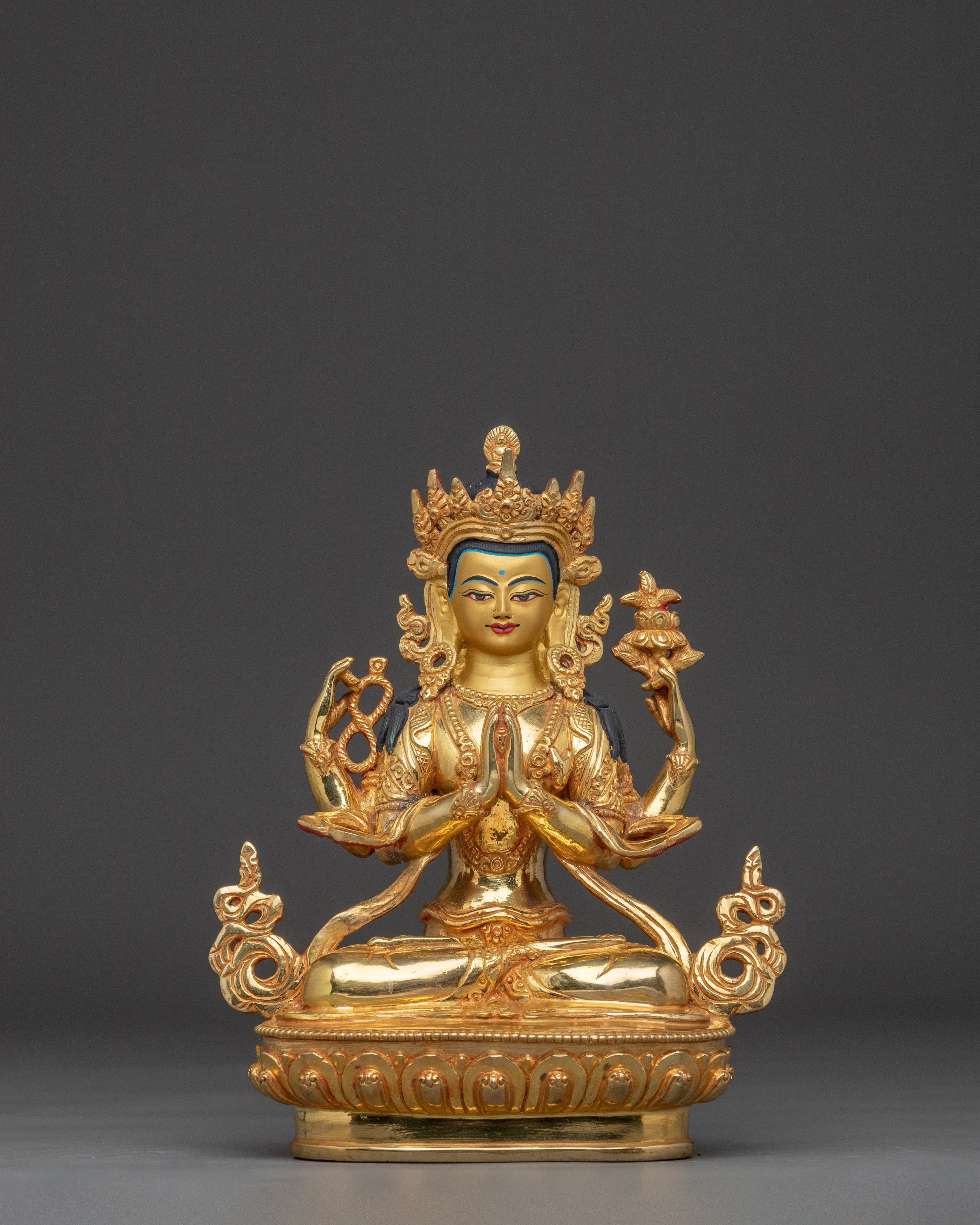 Handcrafted Buddha Artwork of Chenrezig