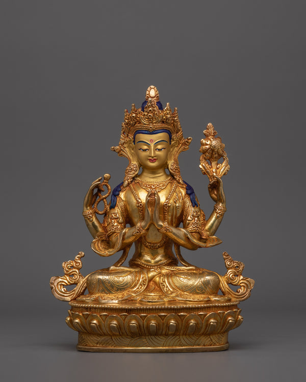 9.6 Inches Chenrezig