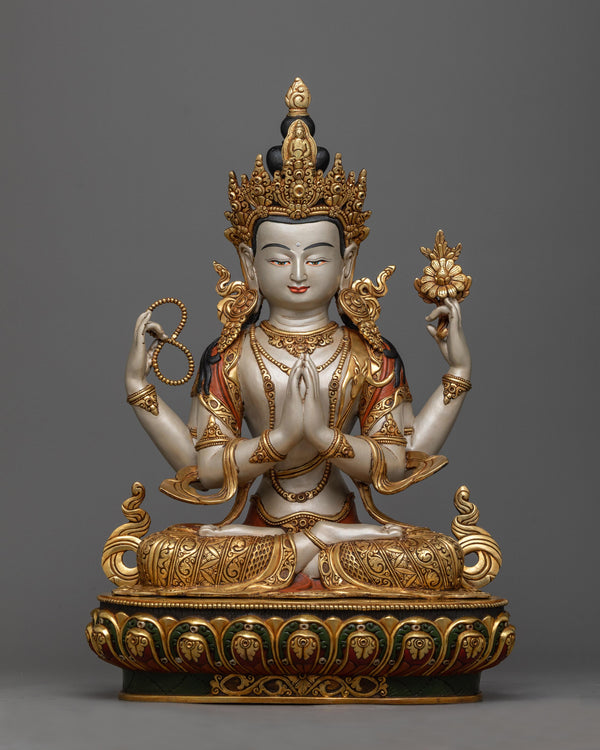 4-armed-bodhisattva-chenrezig-sculpture
