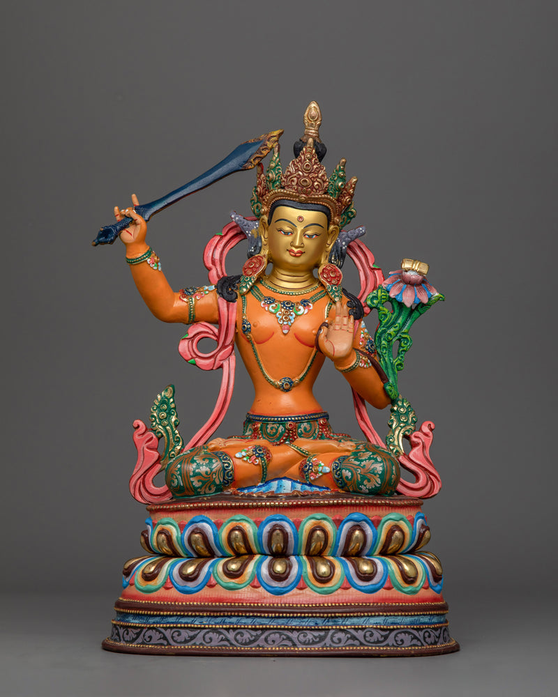 Colorful_Statue_of_Manjushri