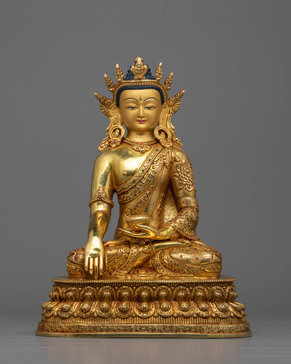 crown-shakyamuni-buddha-gold-gilded