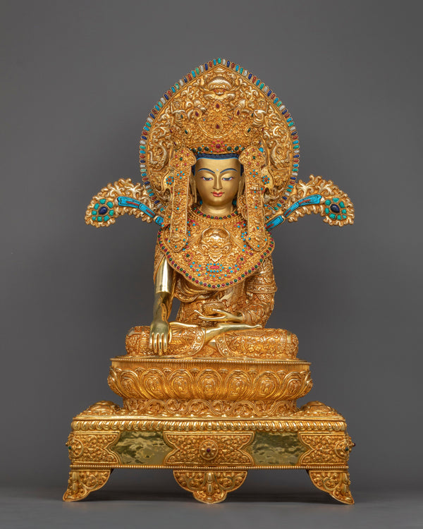 crown-shakyamuni-buddha-on throne