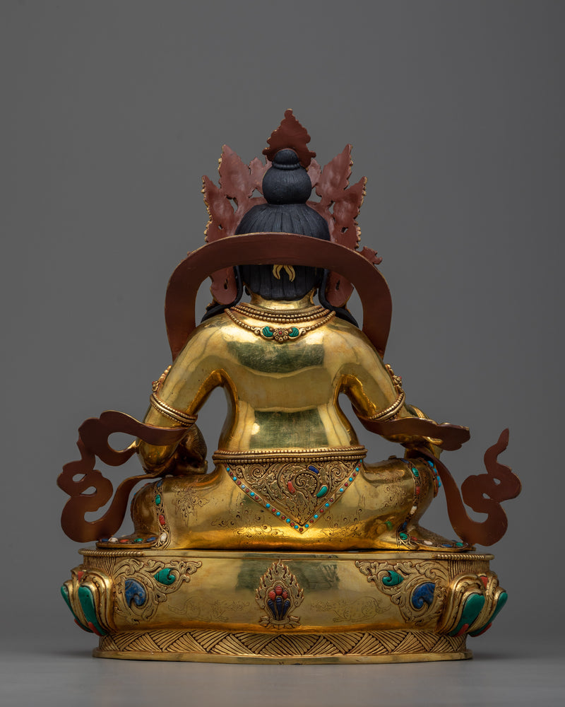 The Yellow Dzambhala Buddha | A Majestic Harbinger of Wealth and Prosperity