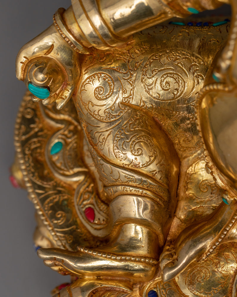 Dzambhala Deity of Wealth Statue | Lord of Treasure
