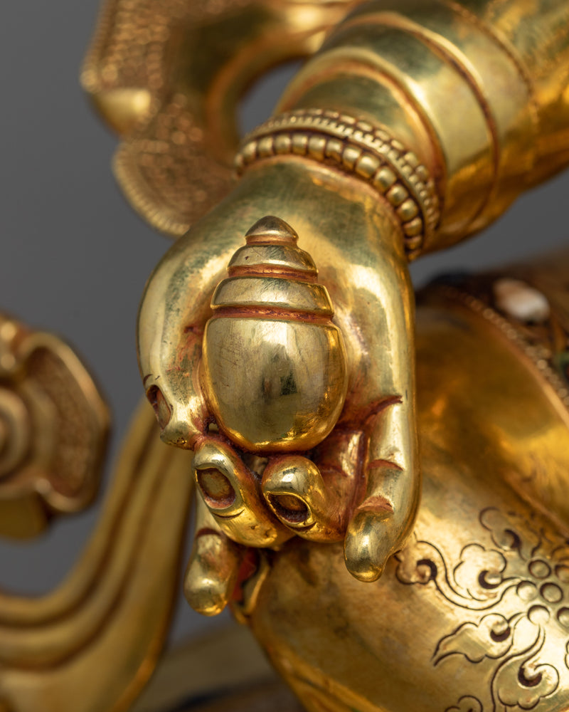 The Yellow Dzambhala Buddha | A Majestic Harbinger of Wealth and Prosperity