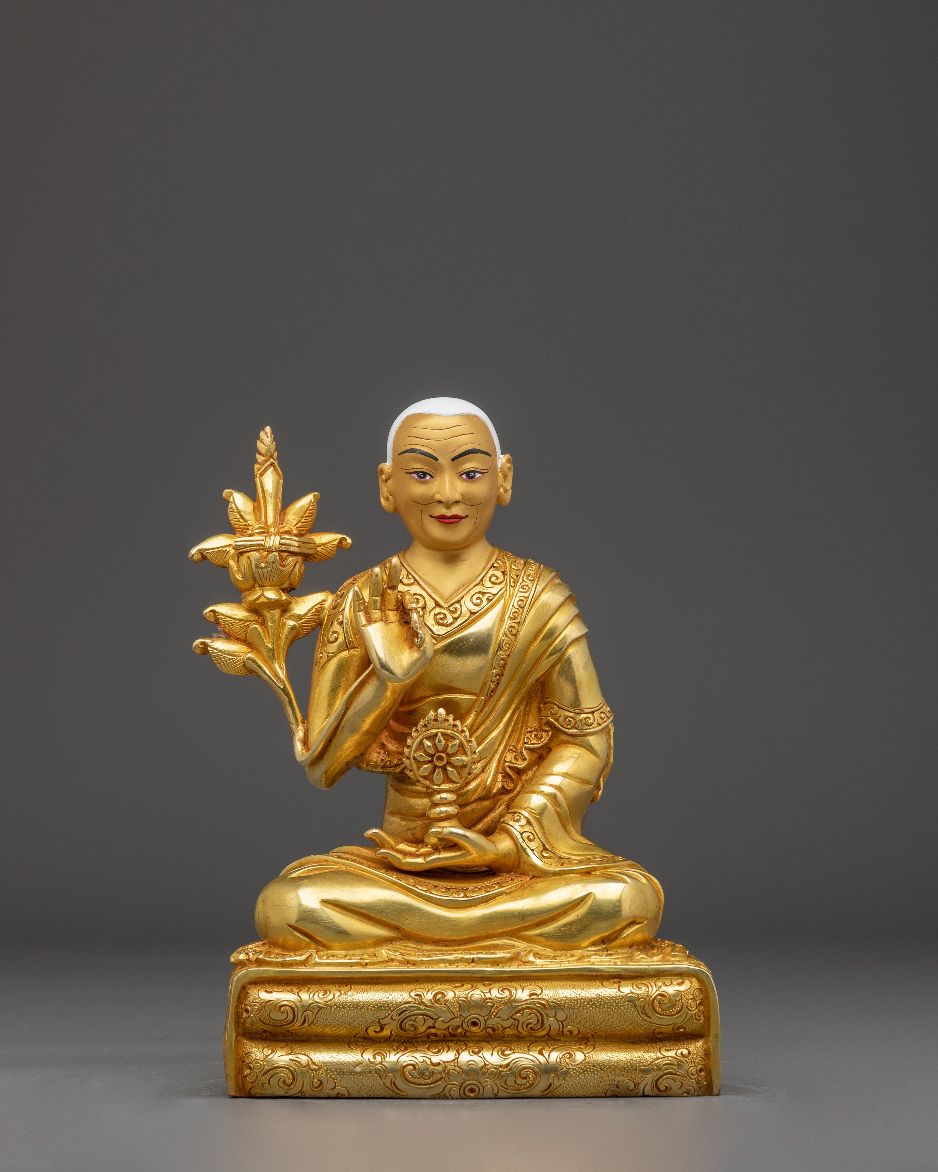Golden Dalai Lama Statue
