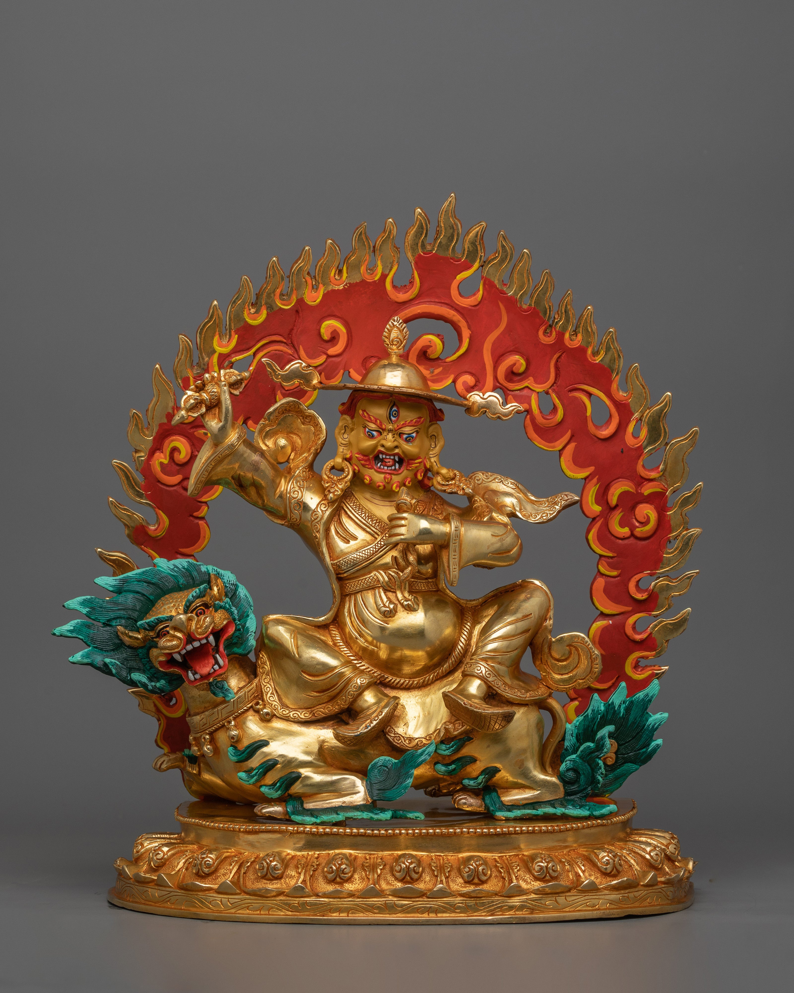 24K Gold Gilded Dorje Lekga