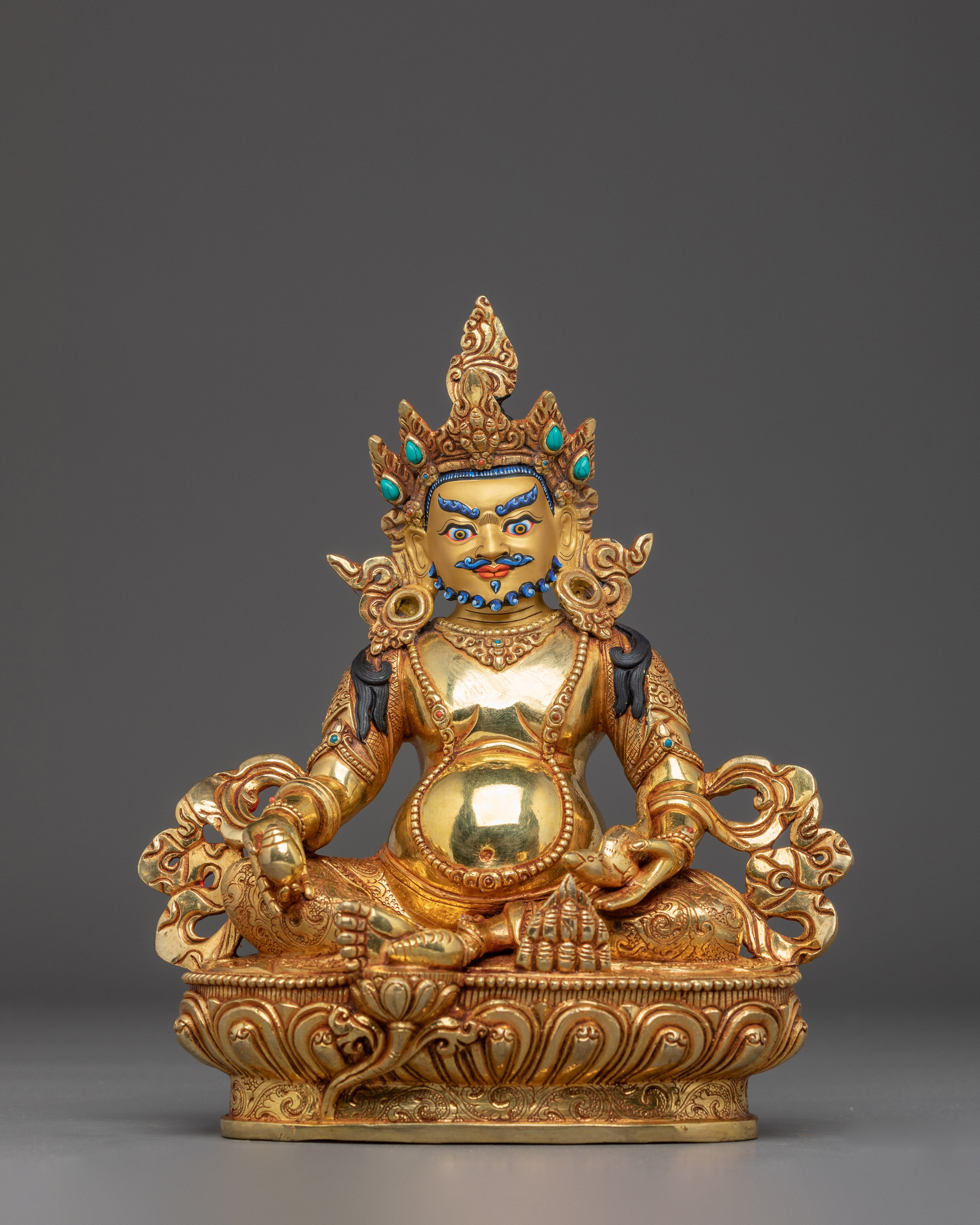 Golden Dzambhala Handmade Statue