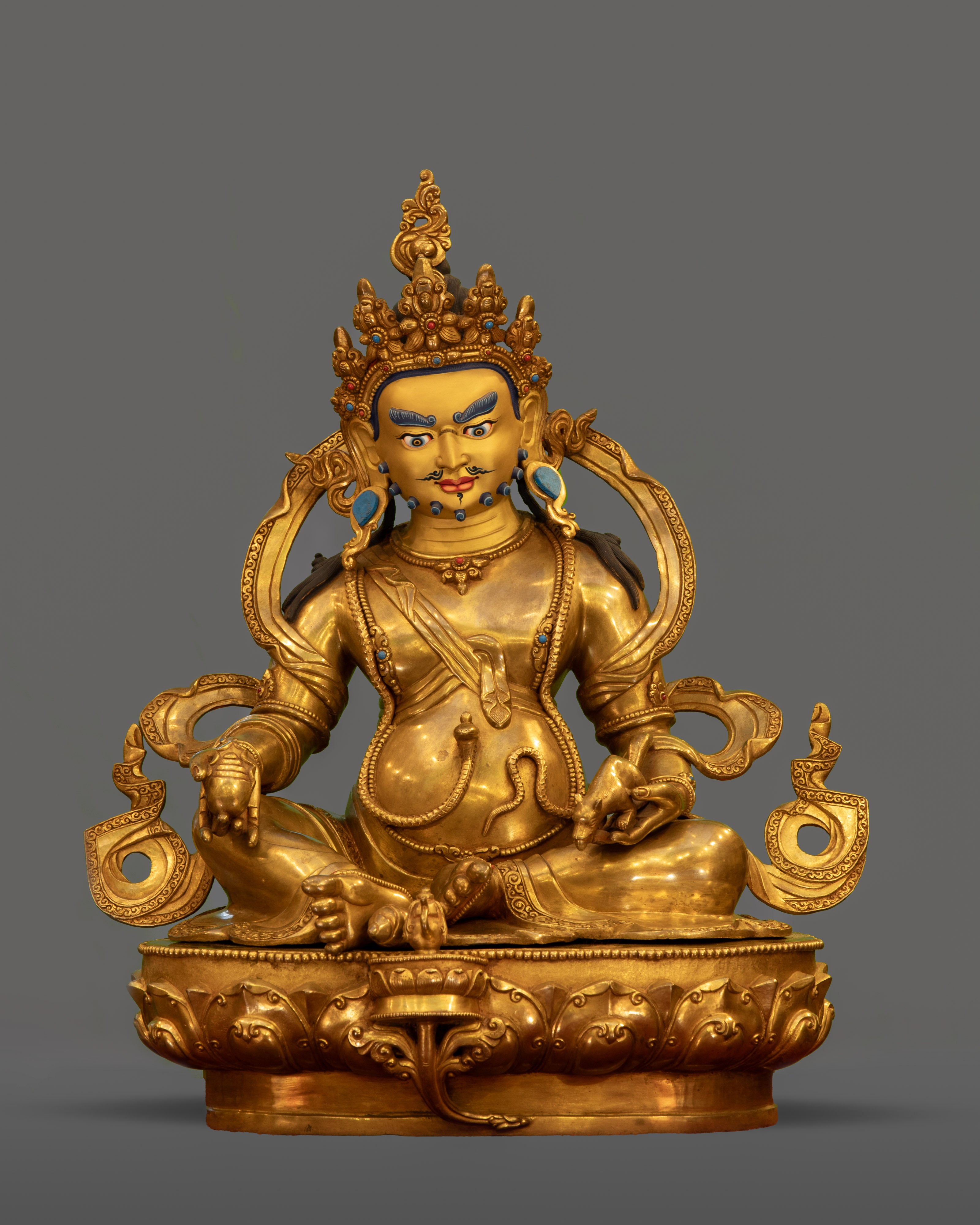 Himalayan Art Buddhist Dzambhala Sculpture 