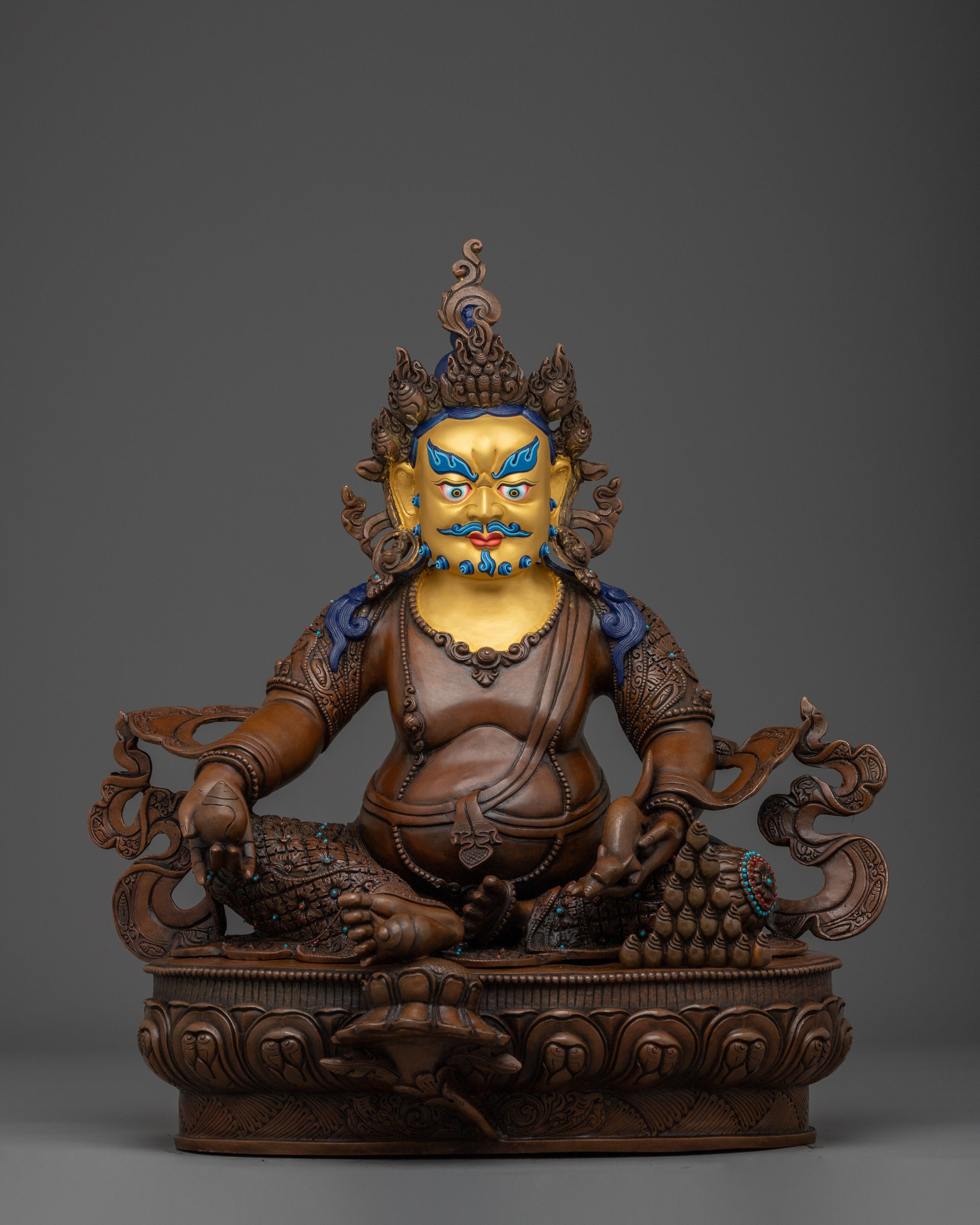 Dzambhala Statue: Buddhist Wealth Symbol 
