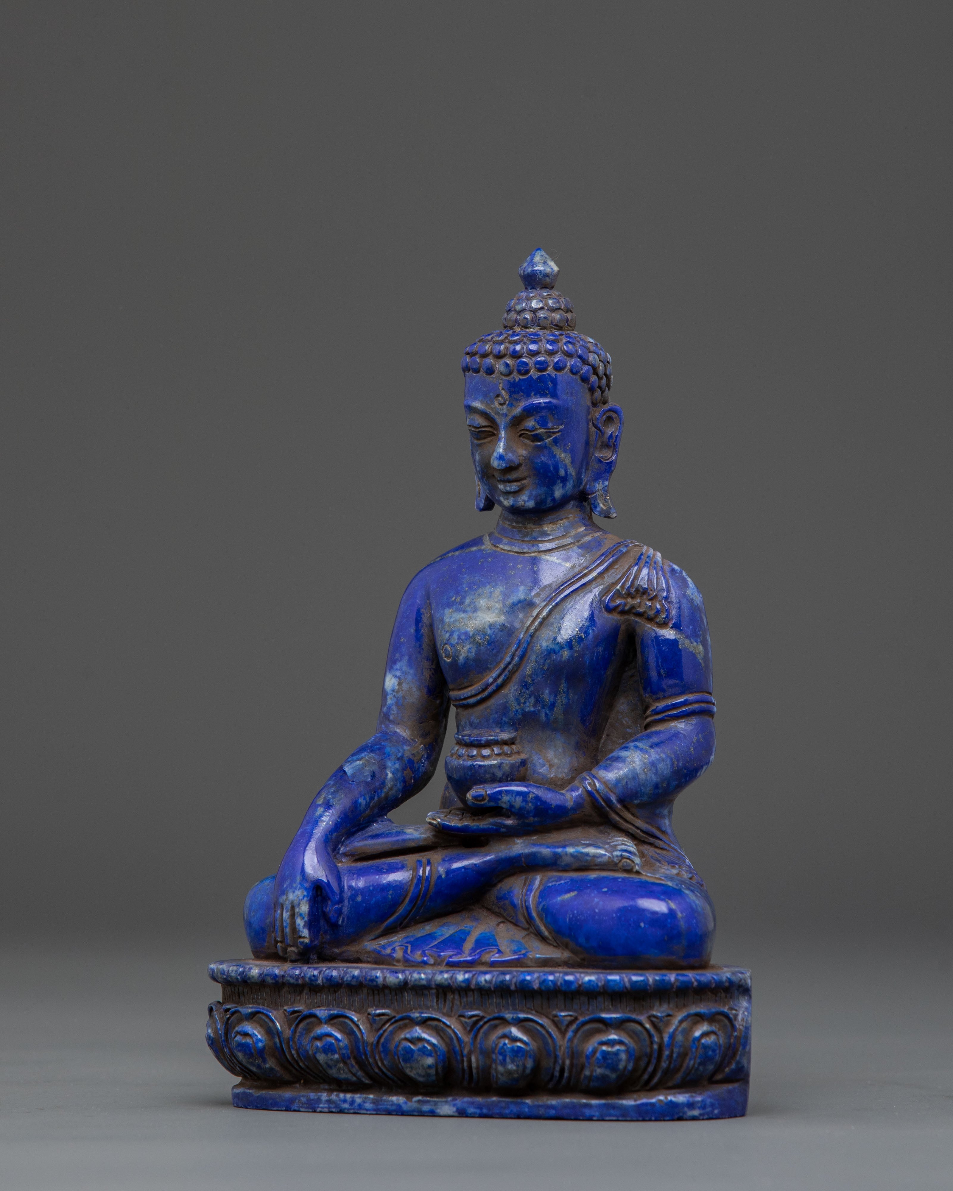 Shakyamuni Buddha Lapis Lazuli Statue: Founder of Buddhism