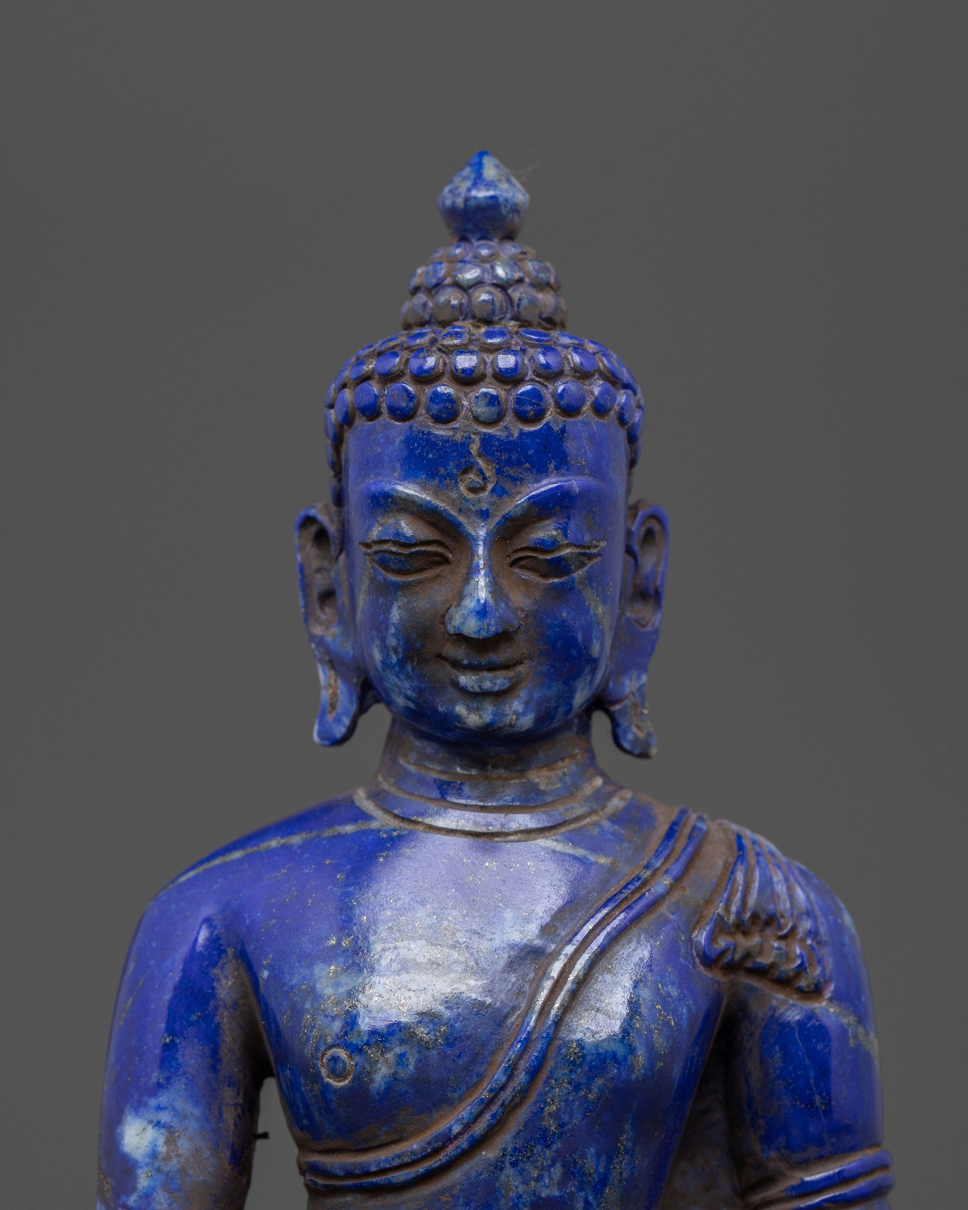Shakyamuni Buddha Lapis Lazuli Statue: Founder of Buddhism
