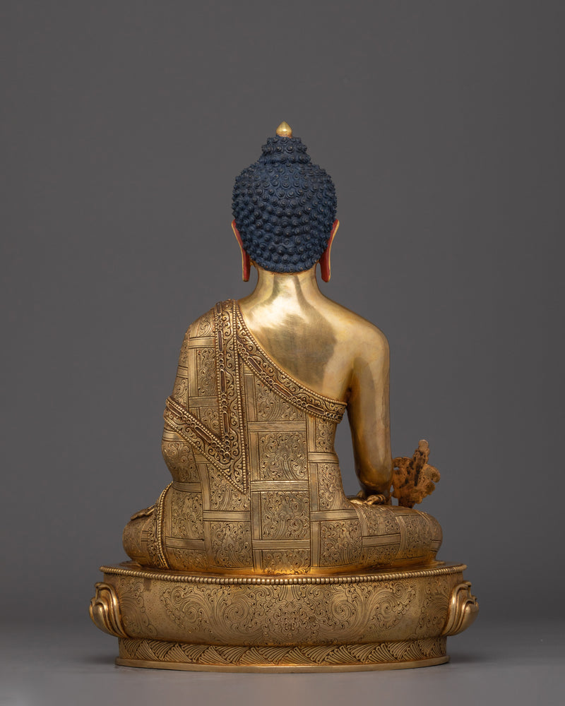 Tibetan Statue of Medicine Buddha | Also known as Bhaiṣajyaguru