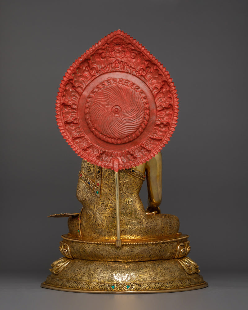 Handmade Statue of Shakyamuni Buddha with Disciple | The Enlightened One