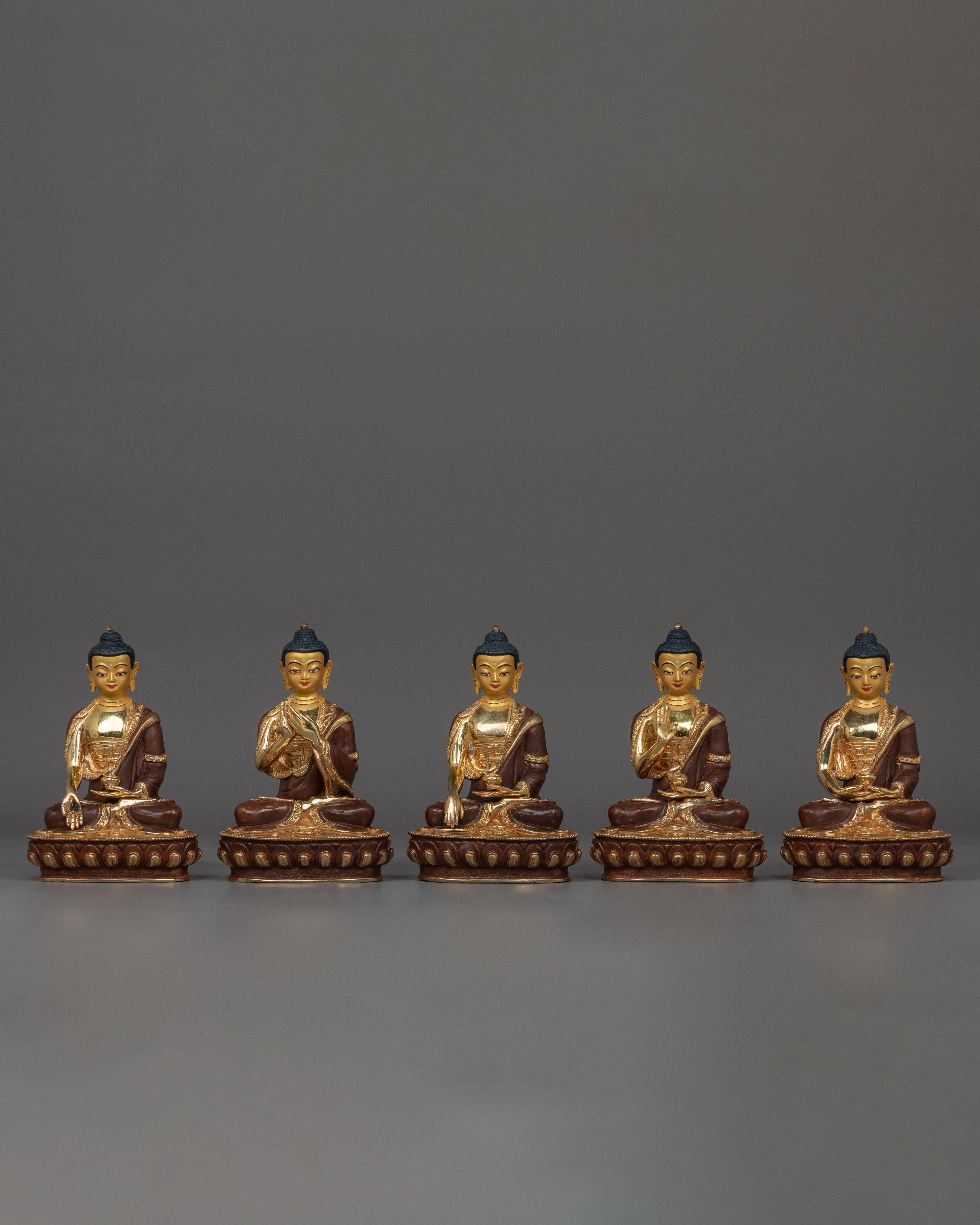 five-buddha-statue-set