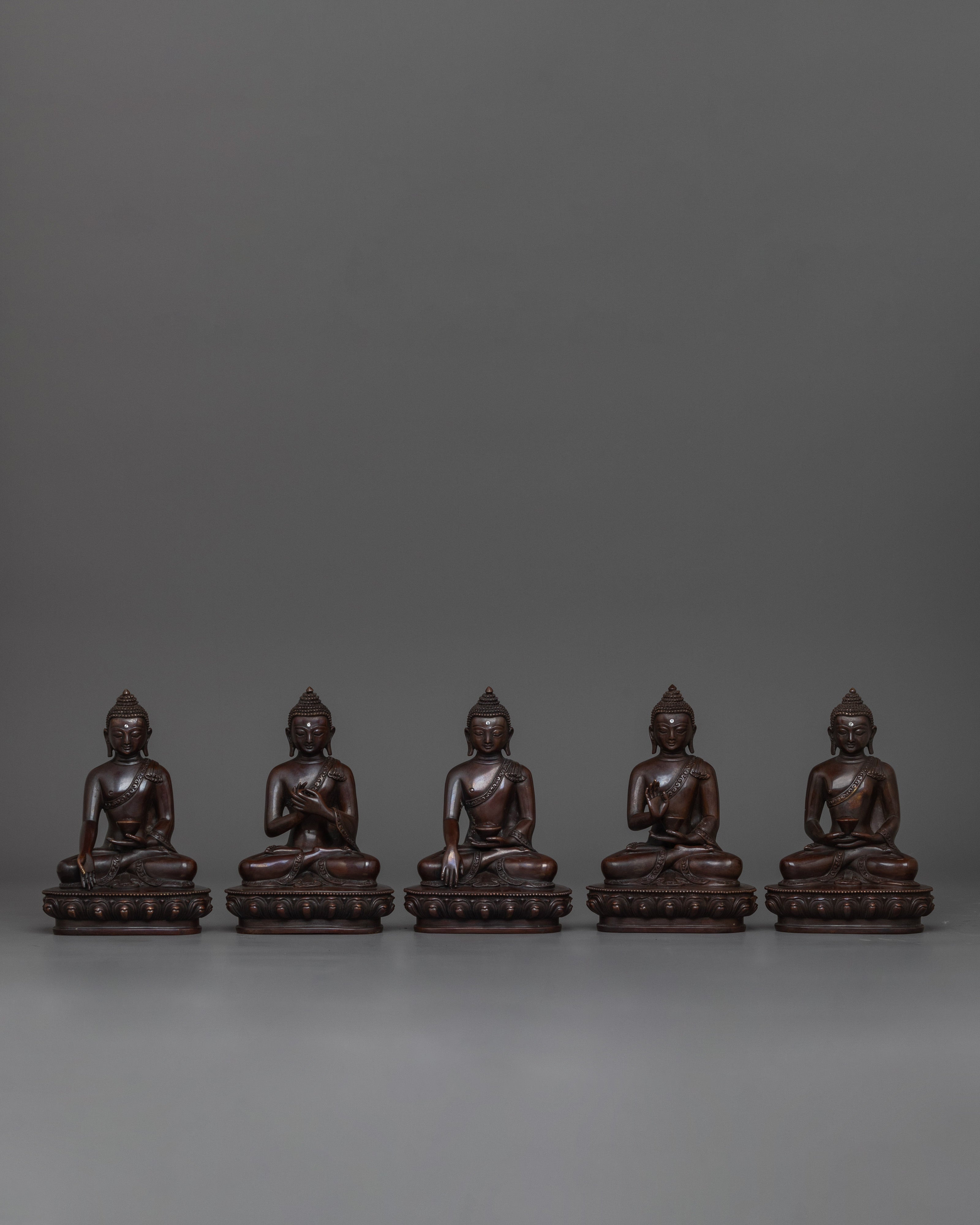 handmade-five-buddha-set