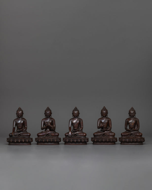 handmade-five-buddha-set