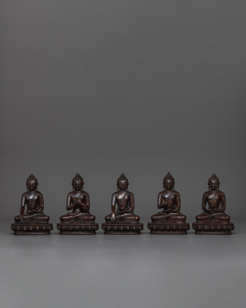 handmade-five-buddha-set