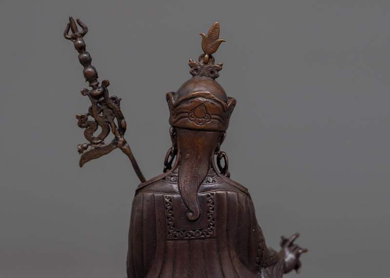 Small Scale Guru Rinpoche Statue | Oxidized Copper Statuette