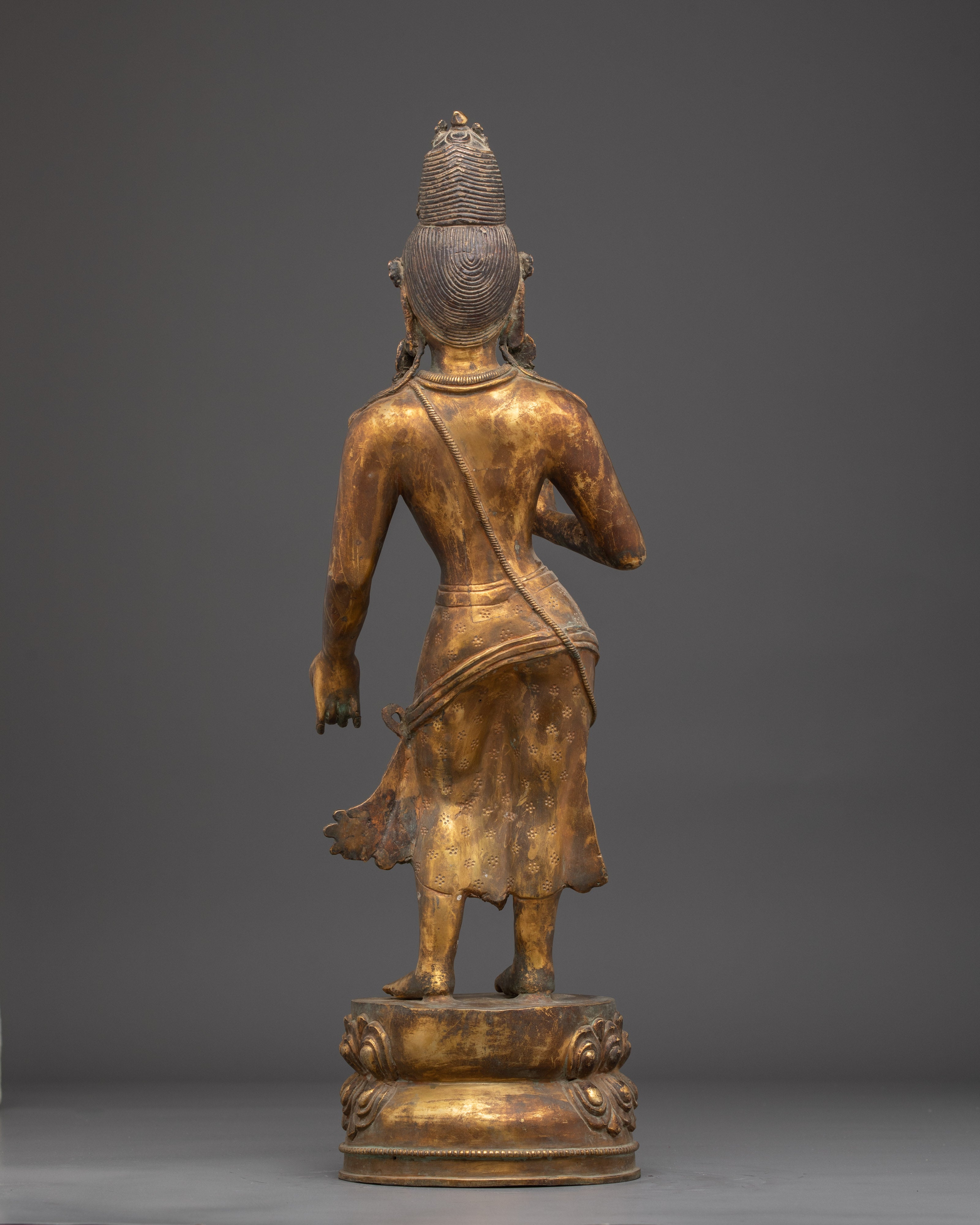 Lokeshwor, Bodhisattva of Compassion | Handcrafted Himalayan Sculpture