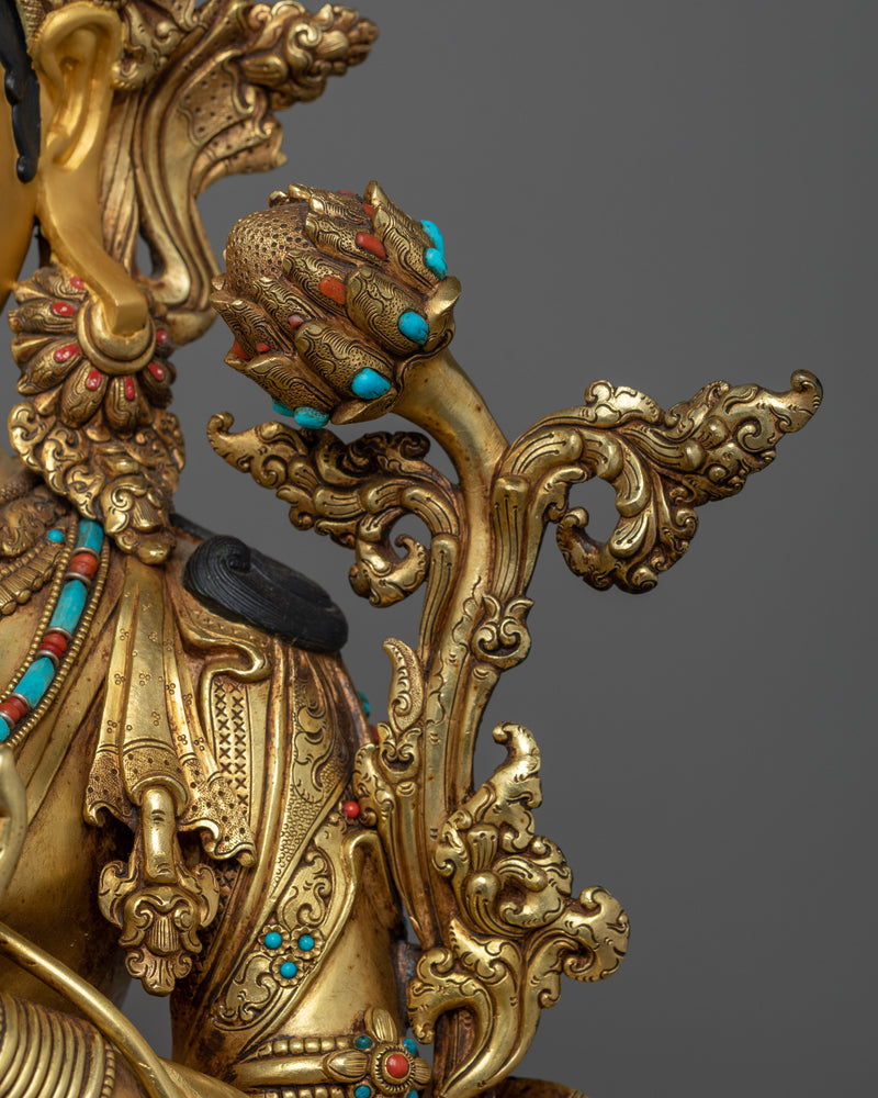 Mastercrafted Mother, Green Tara Statue | Experience Divine Compassion