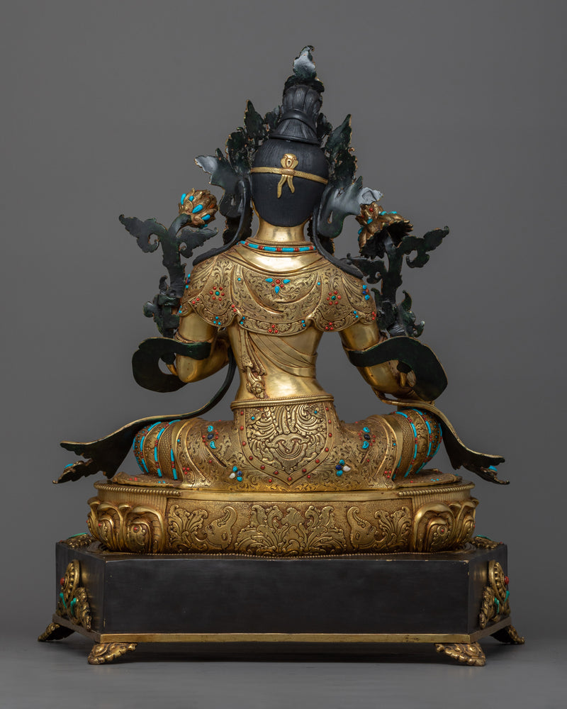 Mastercrafted Mother, Green Tara Statue | Experience Divine Compassion